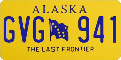 AK license plate GVG941