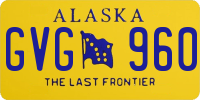 AK license plate GVG960