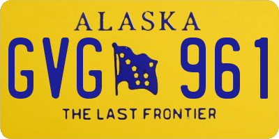 AK license plate GVG961