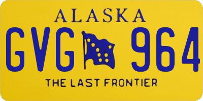 AK license plate GVG964