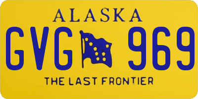 AK license plate GVG969