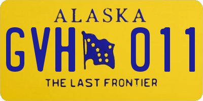 AK license plate GVH011