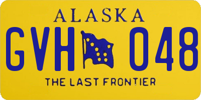 AK license plate GVH048