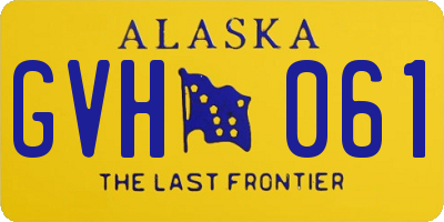 AK license plate GVH061