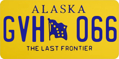 AK license plate GVH066