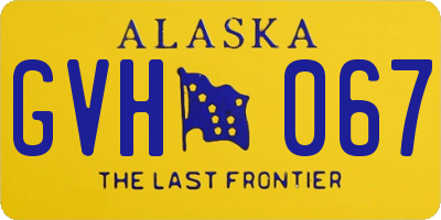 AK license plate GVH067