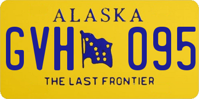 AK license plate GVH095