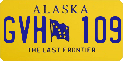 AK license plate GVH109