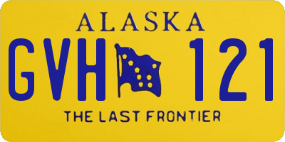 AK license plate GVH121