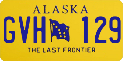 AK license plate GVH129