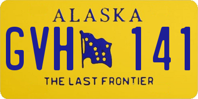 AK license plate GVH141