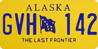 AK license plate GVH142