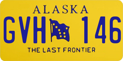 AK license plate GVH146