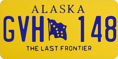 AK license plate GVH148