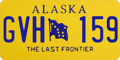 AK license plate GVH159