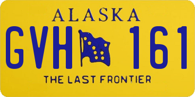 AK license plate GVH161