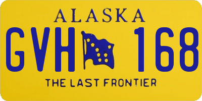 AK license plate GVH168