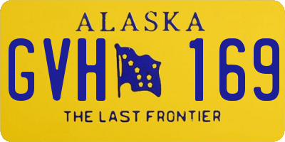 AK license plate GVH169