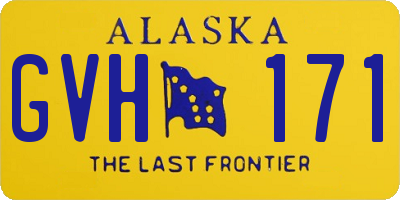 AK license plate GVH171