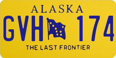 AK license plate GVH174