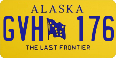 AK license plate GVH176
