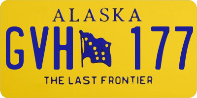 AK license plate GVH177