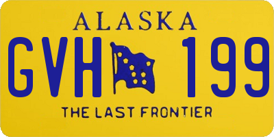 AK license plate GVH199