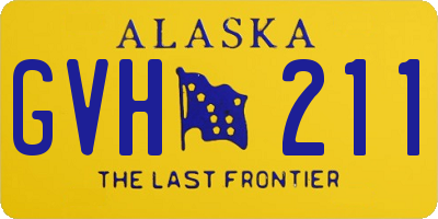 AK license plate GVH211