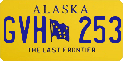 AK license plate GVH253