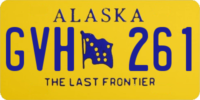 AK license plate GVH261