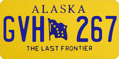 AK license plate GVH267