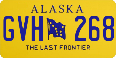 AK license plate GVH268