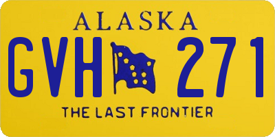 AK license plate GVH271