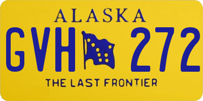 AK license plate GVH272