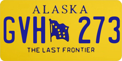 AK license plate GVH273