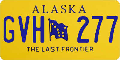 AK license plate GVH277