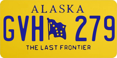 AK license plate GVH279