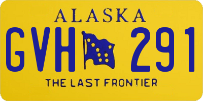 AK license plate GVH291