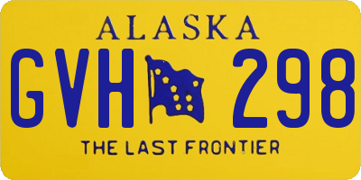 AK license plate GVH298