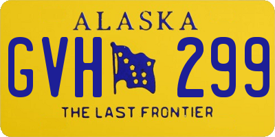 AK license plate GVH299