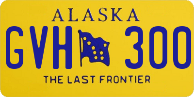 AK license plate GVH300