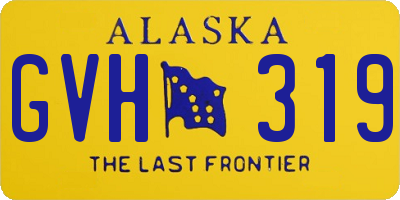 AK license plate GVH319