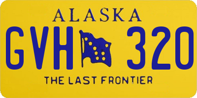 AK license plate GVH320