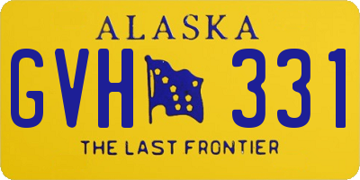 AK license plate GVH331