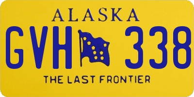 AK license plate GVH338