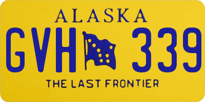 AK license plate GVH339