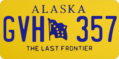 AK license plate GVH357