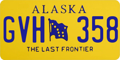 AK license plate GVH358