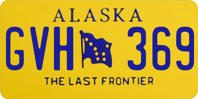 AK license plate GVH369