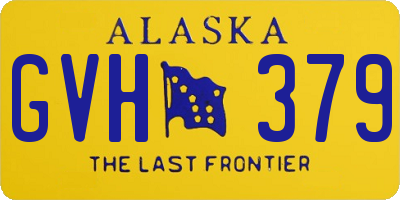 AK license plate GVH379